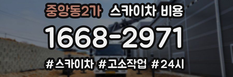 중앙동2가 스카이차 비용