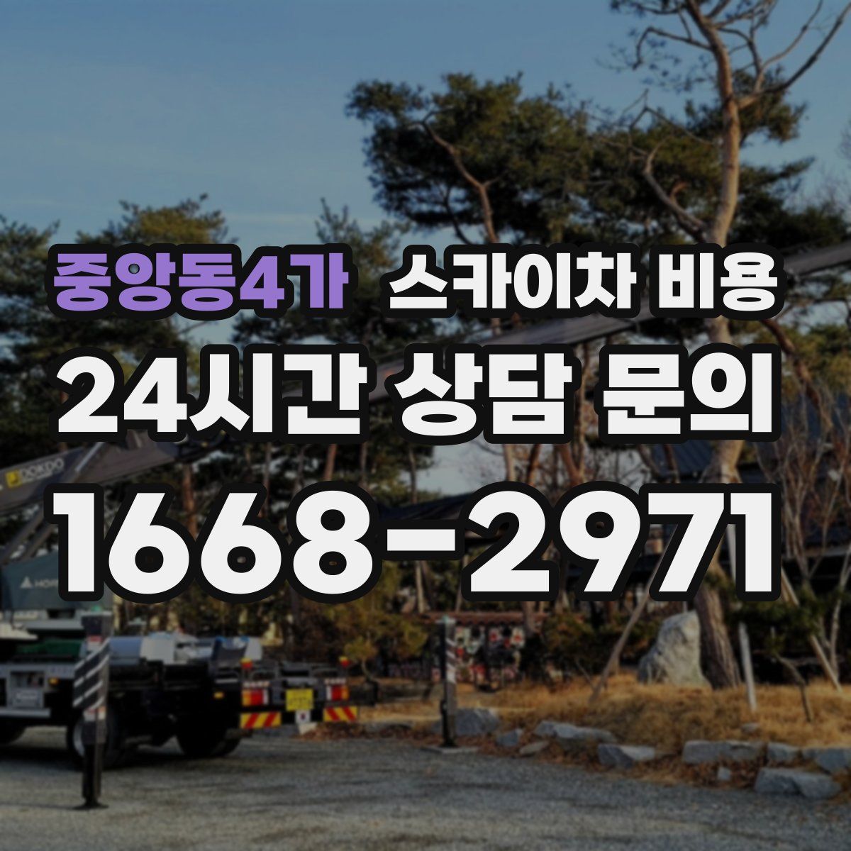 중앙동4가 스카이차 비용