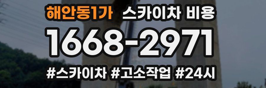 해안동1가 스카이차 비용