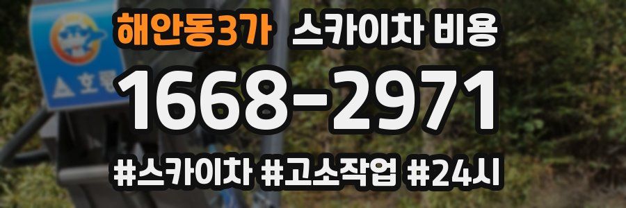 해안동3가 스카이차 비용