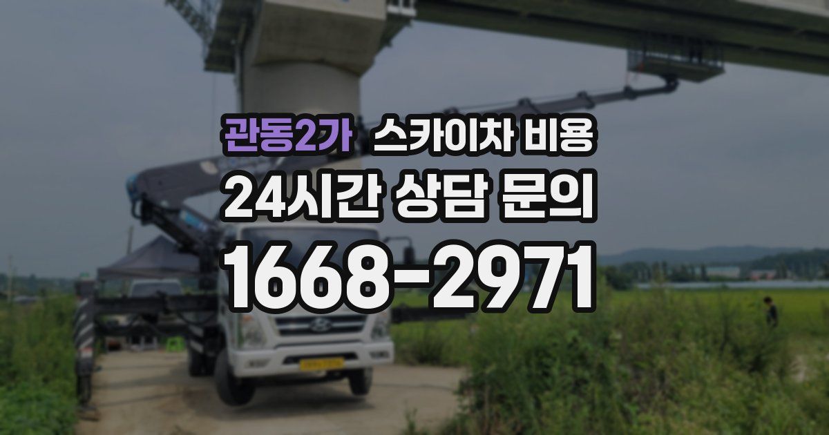 관동2가 스카이차 비용