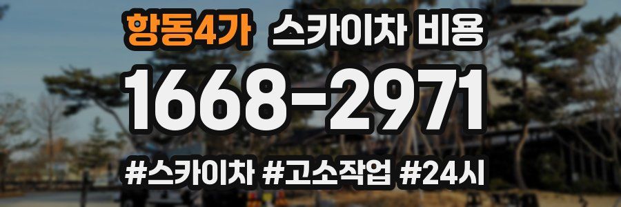 항동4가 스카이차 비용