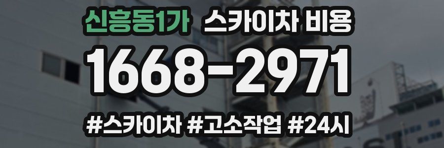 신흥동1가 스카이차 비용