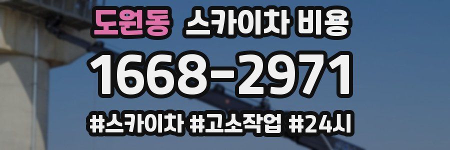 도원동 스카이차 비용