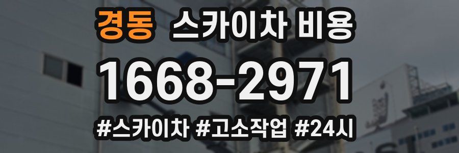 경동 스카이차 비용