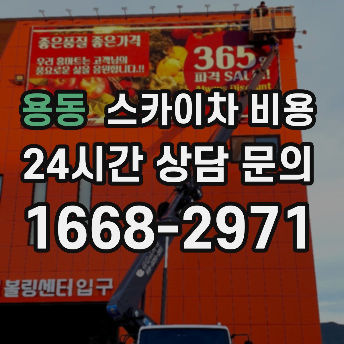 용동 스카이차 비용