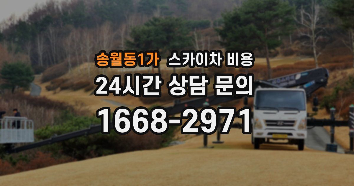 송월동1가 스카이차 비용