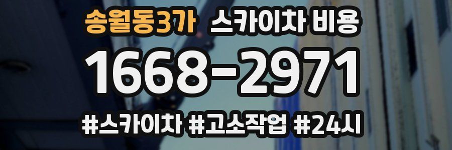 송월동3가 스카이차 비용