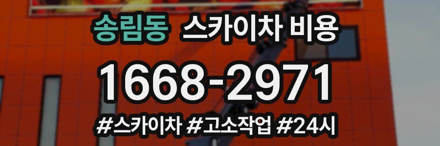 송림동 스카이차 비용