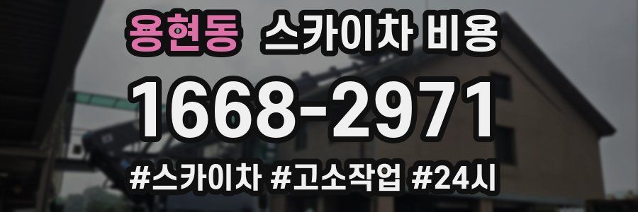 용현동 스카이차 비용