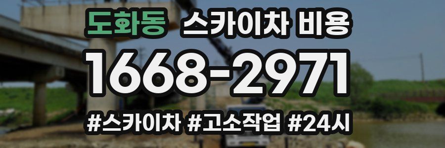 도화동 스카이차 비용