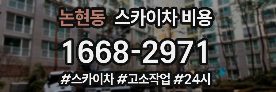 논현동 스카이차 비용