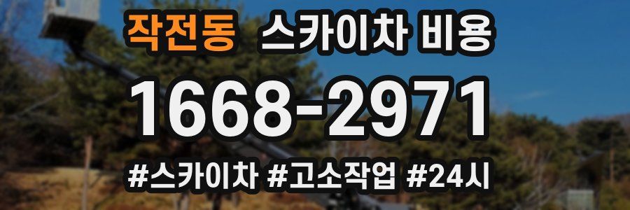 작전동 스카이차 비용