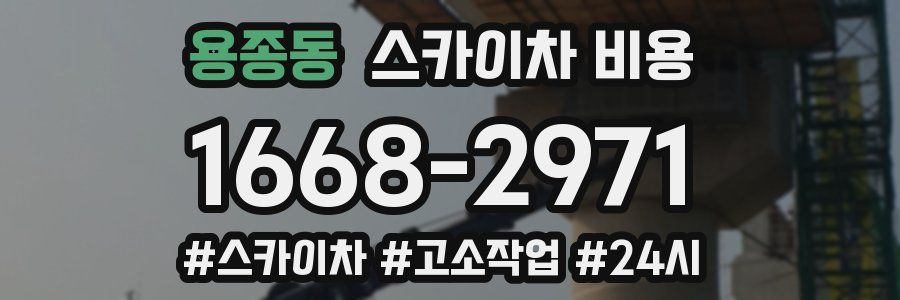 용종동 스카이차 비용