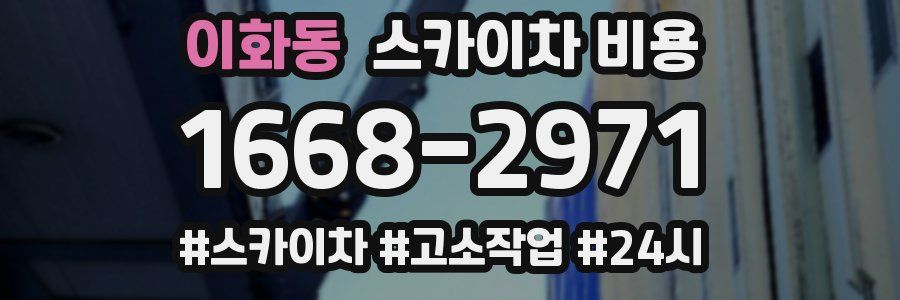 이화동 스카이차 비용