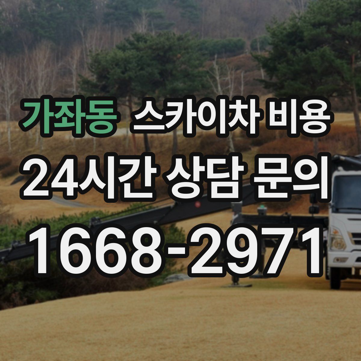 가좌동 스카이차 비용