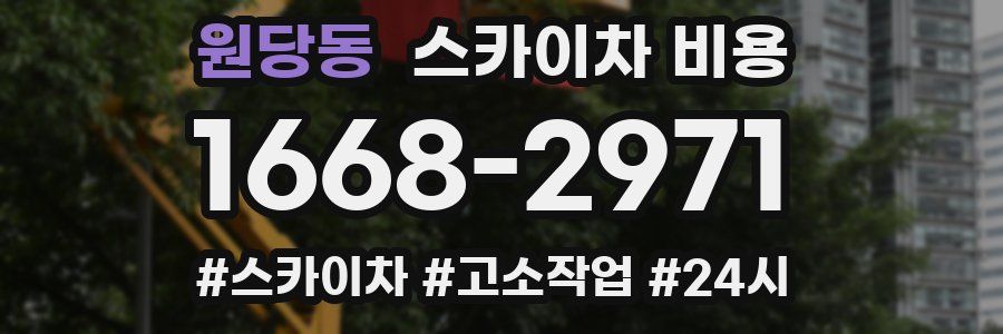 원당동 스카이차 비용