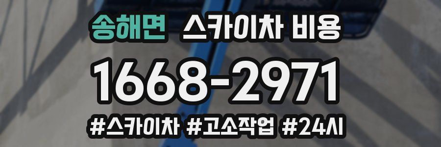 송해면 스카이차 비용