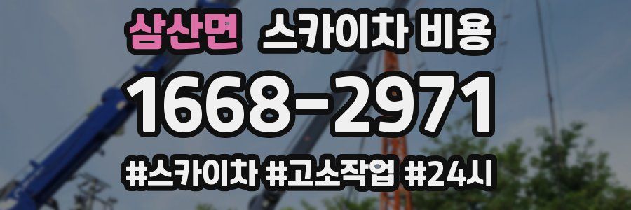 삼산면 스카이차 비용