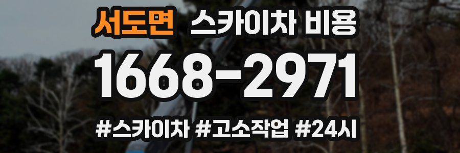 서도면 스카이차 비용