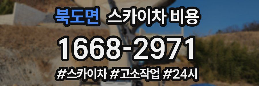 북도면 스카이차 비용