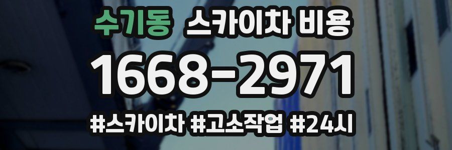 수기동 스카이차 비용