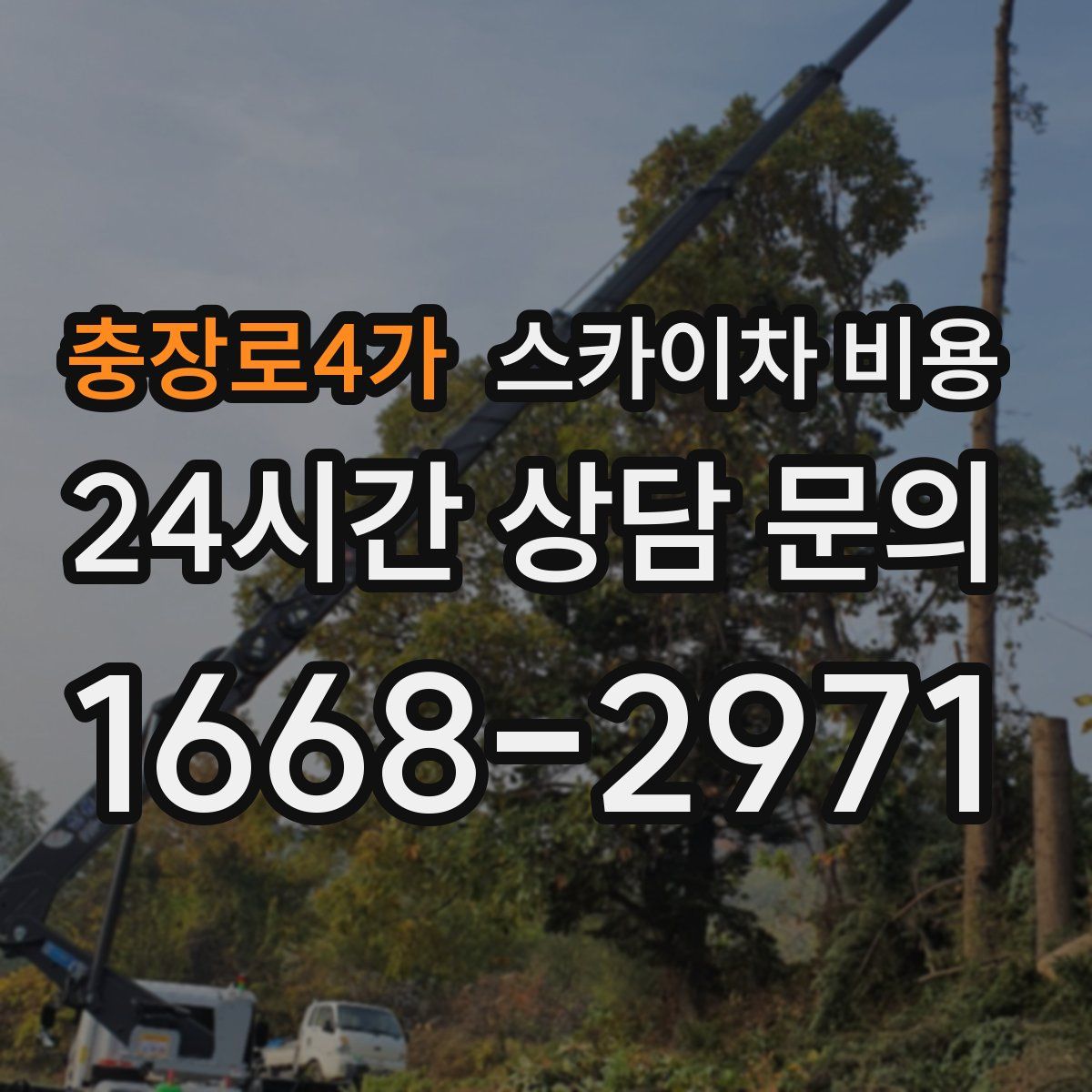 충장로4가 스카이차 비용