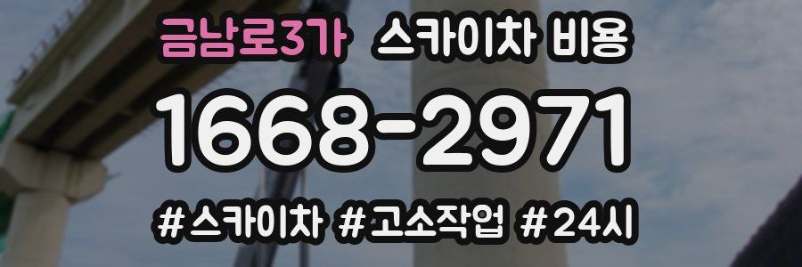 금남로3가 스카이차 비용