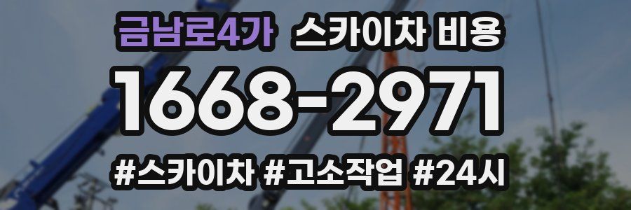 금남로4가 스카이차 비용