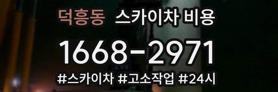 덕흥동 스카이차 비용