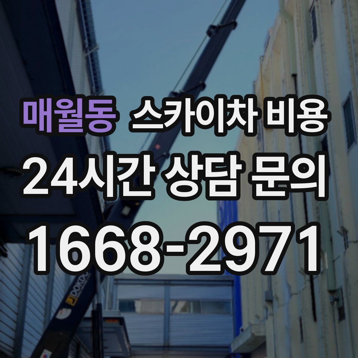 매월동 스카이차 비용