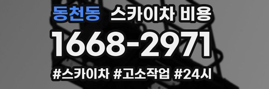 동천동 스카이차 비용