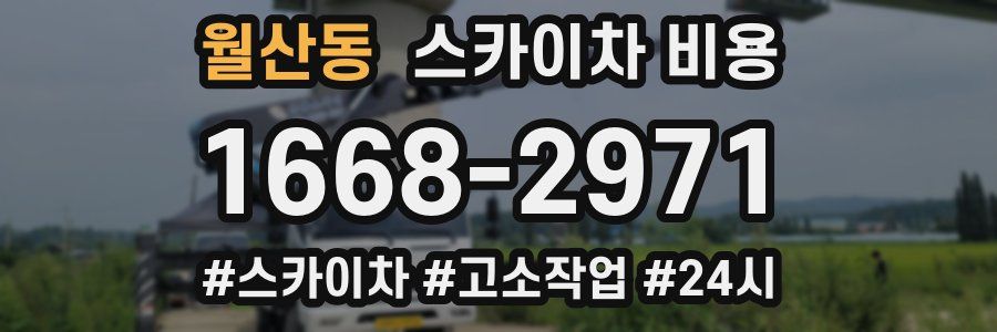 월산동 스카이차 비용