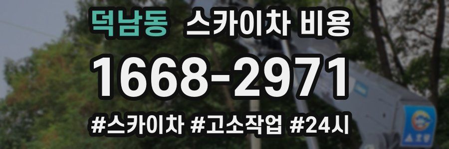 덕남동 스카이차 비용