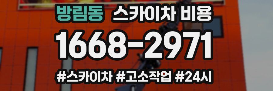 방림동 스카이차 비용