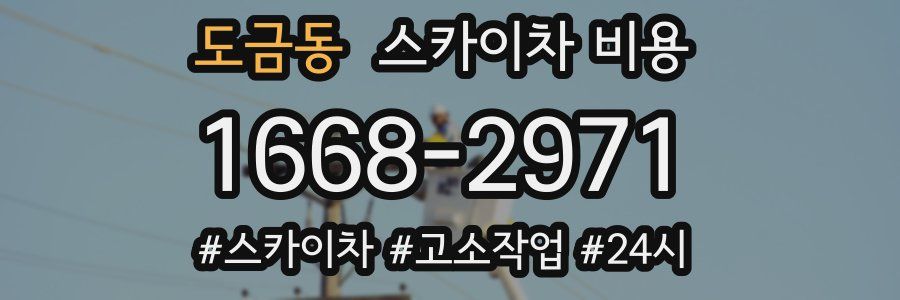 도금동 스카이차 비용