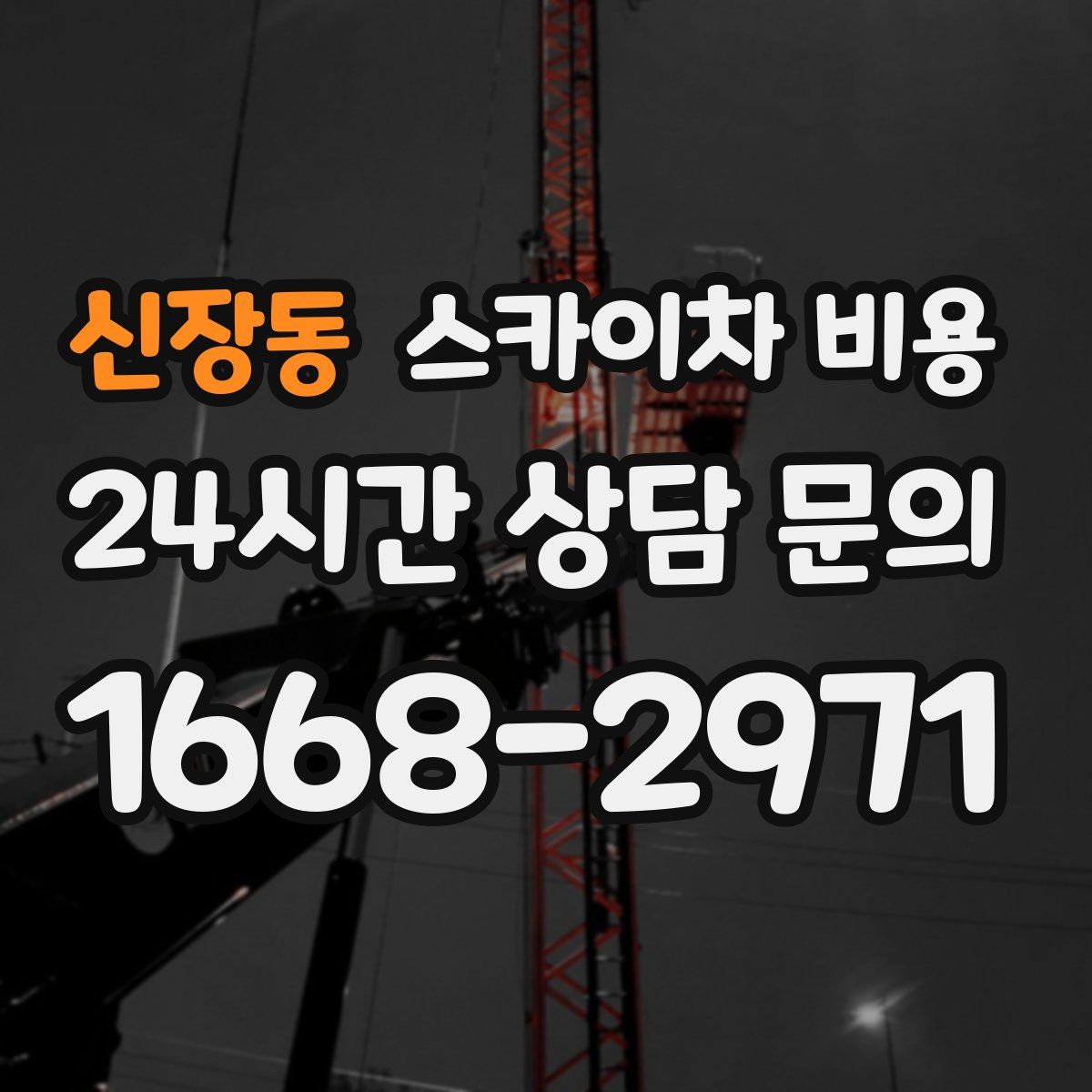 신장동 스카이차 비용