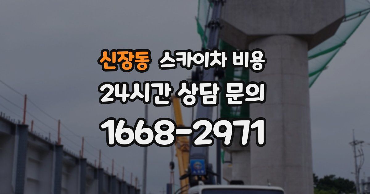 신장동 스카이차 비용