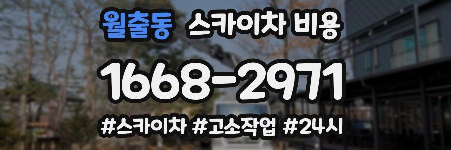 월출동 스카이차 비용