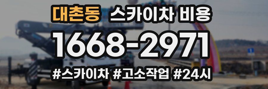 대촌동 스카이차 비용