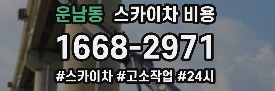 운남동 스카이차 비용