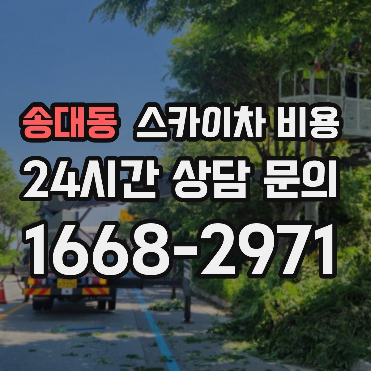 송대동 스카이차 비용 같은 건물 여러 면 작업이면 달라질까