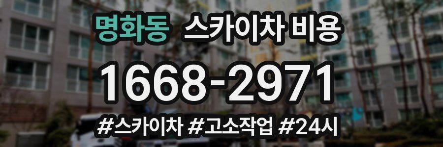 명화동 스카이차 비용