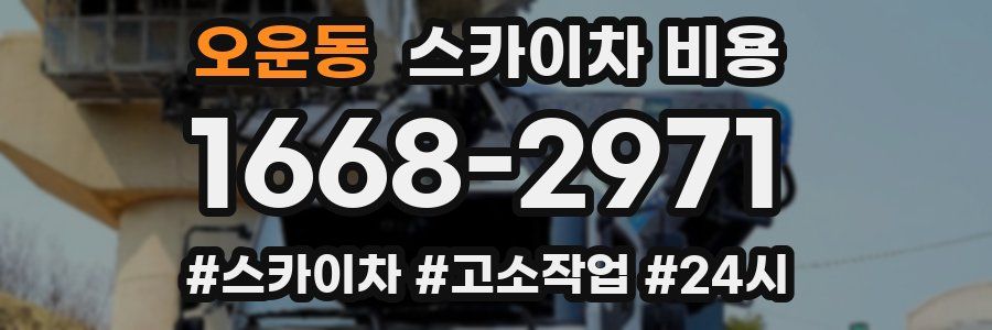 오운동 스카이차 비용