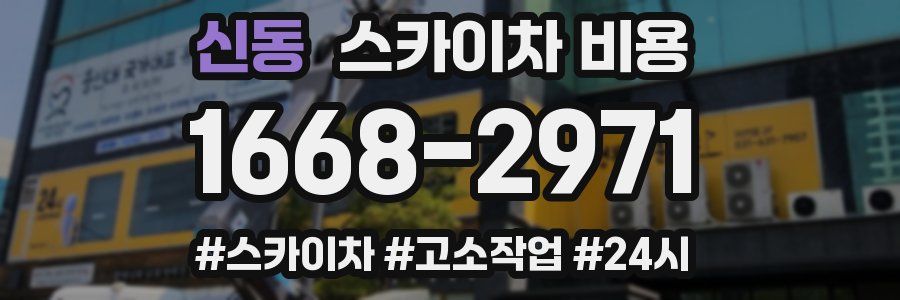 신동 스카이차 비용