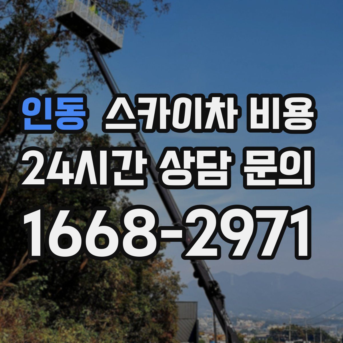 인동 스카이차 비용