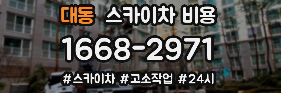 대동 스카이차 비용
