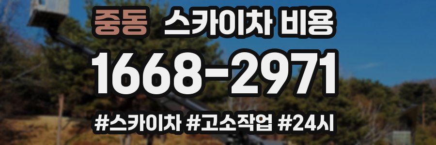 중동 스카이차 비용