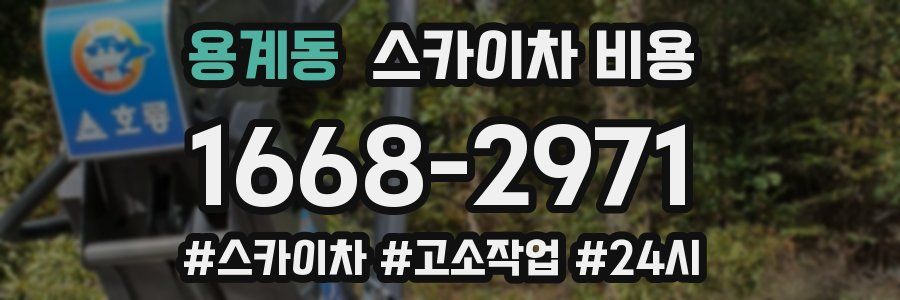 용계동 스카이차 비용