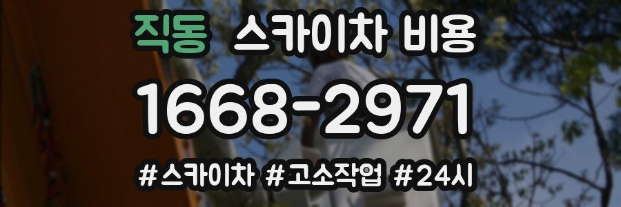 직동 스카이차 비용